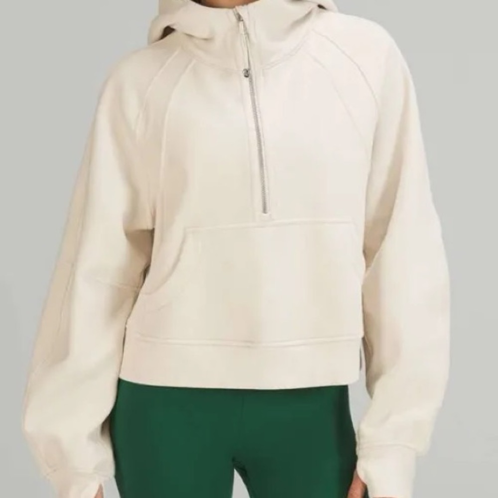 Scuba Oversized Half Zip M/L White Opal